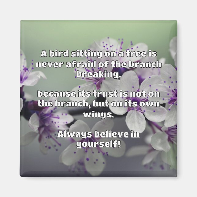 Empath Belief Positive Encouragement Quote  Magnet (Front)