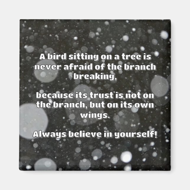 Empath Belief Positive Encouragement Quote  Magnet (Front)