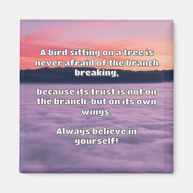Empath Belief Positive Encouragement Quote  Magnet (Front)
