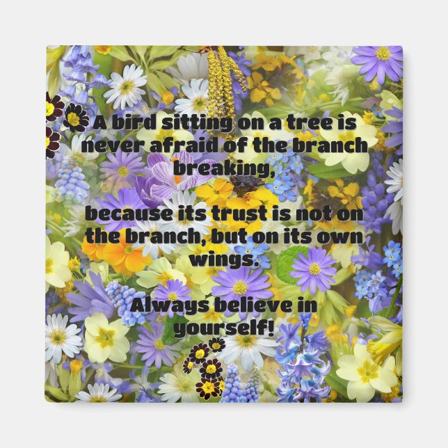 Empath Belief Positive Encouragement Quote  Magnet (Front)