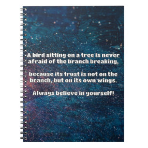 Empath Belief Positive Encouragement Quote Notebook