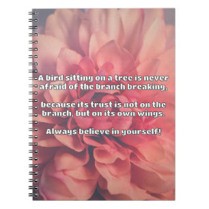 Empath Belief Positive Encouragement Quote Notebook