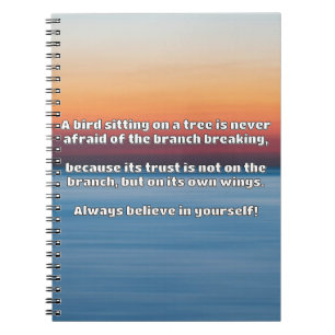 Empath Belief Positive Encouragement Quote Notebook
