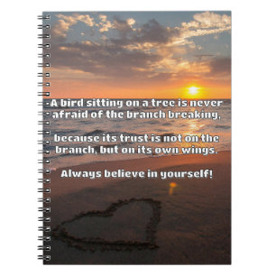 Empath Belief Positive Encouragement Quote Notebook