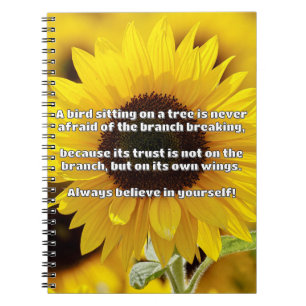 Empath Belief Positive Encouragement Quote Notebook