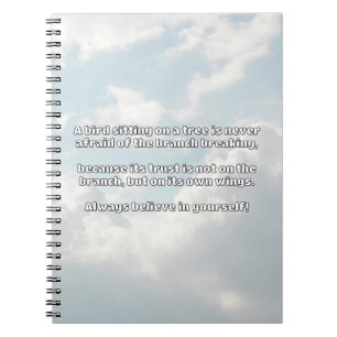 Empath Belief Positive Encouragement Quote Notebook