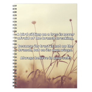 Empath Belief Positive Encouragement Quote Notebook