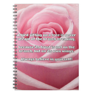 Empath Belief Positive Encouragement Quote Notebook