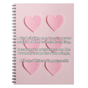 Empath Belief Positive Encouragement Quote Notebook