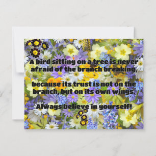 Empath Belief Positive Encouragement Quote Postcard