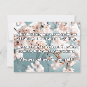 Empath Belief Positive Encouragement Quote  Postcard
