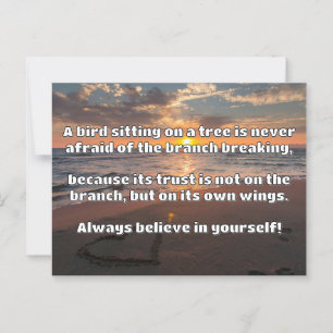 Empath Belief Positive Encouragement Quote  Postcard
