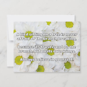 Empath Belief Positive Encouragement Quote  Postcard