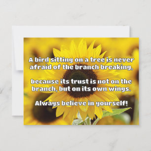 Empath Belief Positive Encouragement Quote  Postcard