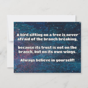 Empath Belief Positive Encouragement Quote Postcard