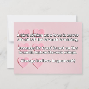 Empath Belief Positive Encouragement Quote  Postcard