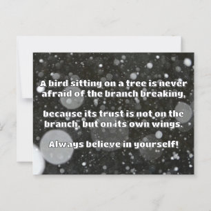 Empath Belief Positive Encouragement Quote  Postcard