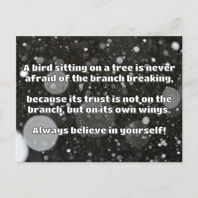 Empath Belief Positive Encouragement Quote  Postcard (Front)