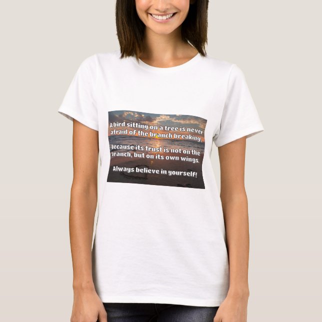 Empath Belief Positive Encouragement Quote  T-Shirt (Front)