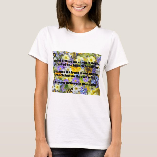 Empath Belief Positive Encouragement Quote  T-Shirt (Front)
