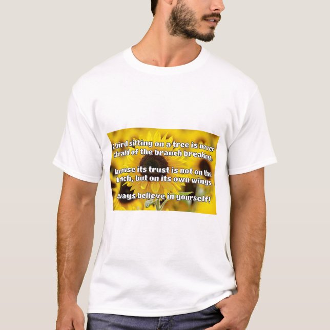Empath Belief Positive Encouragement Quote  T-Shirt (Front)