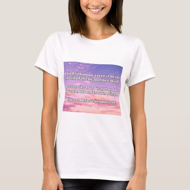 Empath Belief Positive Encouragement Quote  T-Shirt (Front)