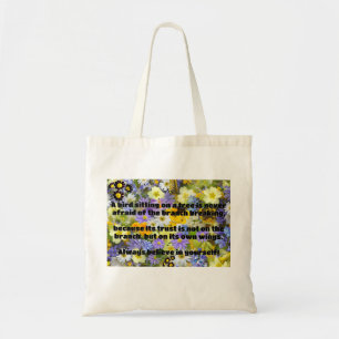 Empath Belief Positive Encouragement Quote Tote Bag