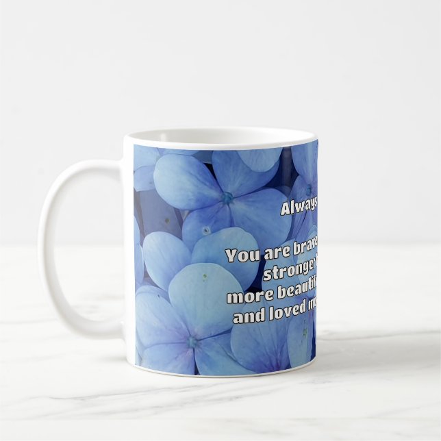Empath Bravery Positive Encouragement Quote  Coffee Mug (Left)