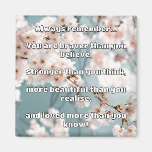 Empath Bravery Positive Encouragement Quote Magnet