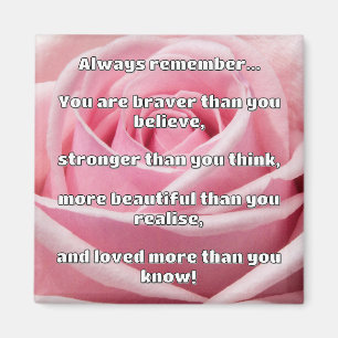 Empath Bravery Positive Encouragement Quote Magnet