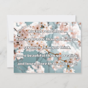 Empath Bravery Positive Encouragement Quote Postcard