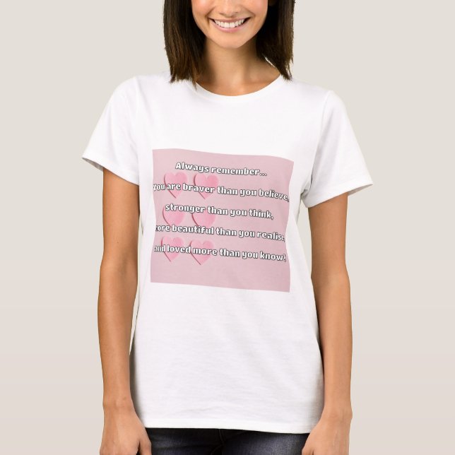 Empath Bravery Positive Encouragement Quote T-Shirt (Front)