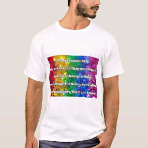 Empath Bravery Positive Encouragement Quote T-Shirt
