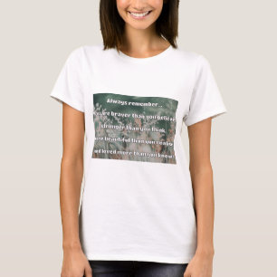 Empath Bravery Positive Encouragement Quote T-Shirt