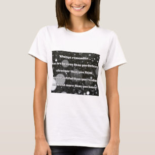 Empath Bravery Positive Encouragement Quote T-Shirt