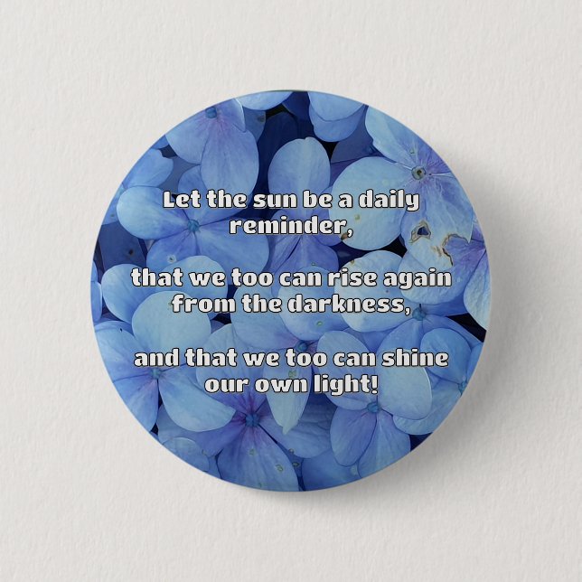 Empath Shine Positive Encouragement Quote  6 Cm Round Badge (Front)