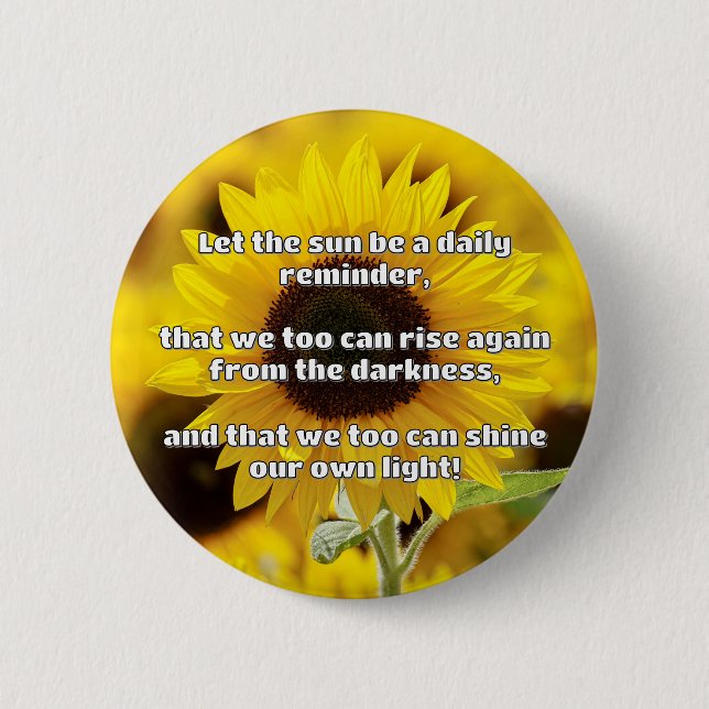 Empath Shine Positive Encouragement Quote  6 Cm Round Badge (Front)