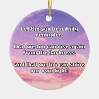 Empath Shine Positive Encouragement Quote  Ceramic Tree Decoration