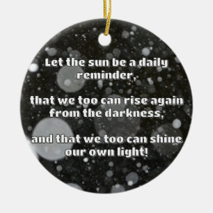 Empath Shine Positive Encouragement Quote Ceramic Tree Decoration