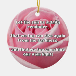 Empath Shine Positive Encouragement Quote Ceramic Tree Decoration
