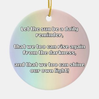 Empath Shine Positive Encouragement Quote  Ceramic Tree Decoration