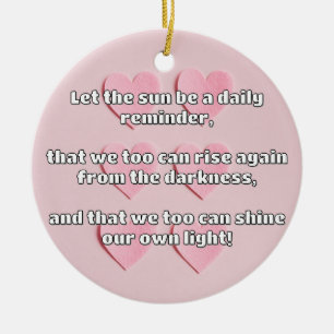 Empath Shine Positive Encouragement Quote Ceramic Tree Decoration