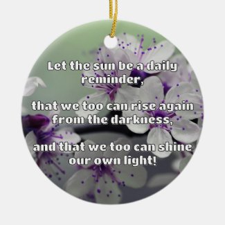 Empath Shine Positive Encouragement Quote  Ceramic Tree Decoration