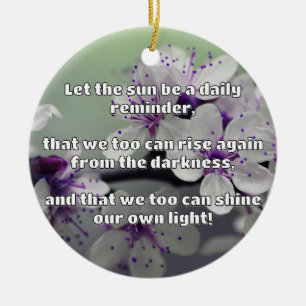 Empath Shine Positive Encouragement Quote Ceramic Tree Decoration