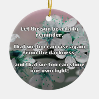 Empath Shine Positive Encouragement Quote Ceramic Tree Decoration
