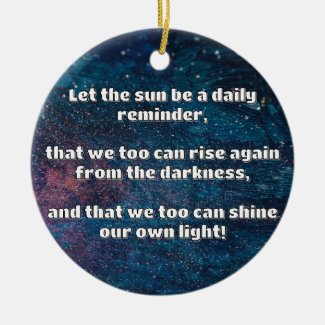 Empath Shine Positive Encouragement Quote  Ceramic Tree Decoration