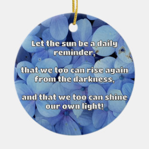 Empath Shine Positive Encouragement Quote Ceramic Tree Decoration