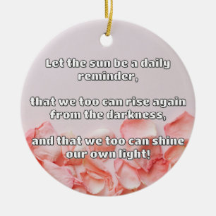 Empath Shine Positive Encouragement Quote Ceramic Tree Decoration