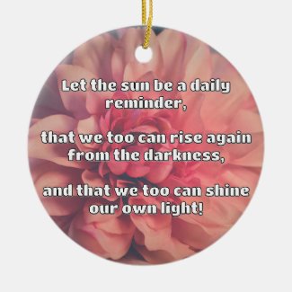 Empath Shine Positive Encouragement Quote  Ceramic Tree Decoration