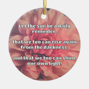 Empath Shine Positive Encouragement Quote Ceramic Tree Decoration